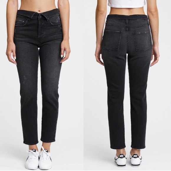 pistola Denim - Pistola Nico Shadows High Rise Fold-Over Mom Jeans